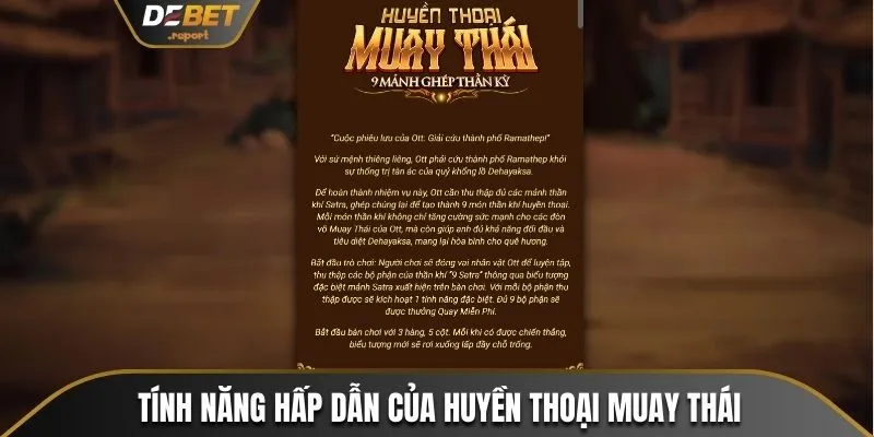 Huyền Thoại Muay Thái - Trải Nghiệm Quay Hũ Đỉnh Cao 4 Các tính năng hấp dẫn của nổ hũ Muay Thái
