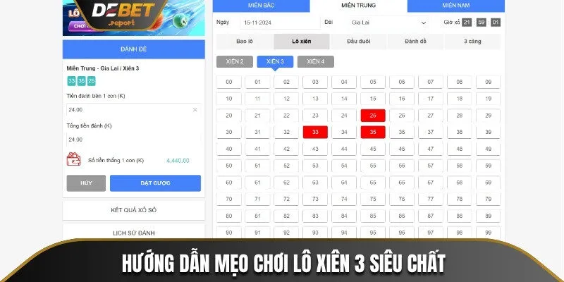 Lô Xiên 3 Ăn Bao Nhiêu? Khám Phá 4 Mẹo Chơi Hiệu Quả 4 Hướng dẫn mẹo chơi lô xiên 3 siêu chất