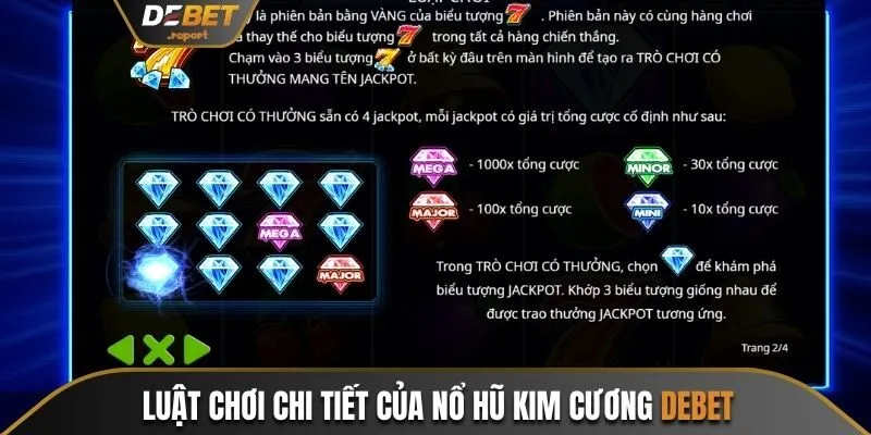 Nổ Hũ Kim Cương Debet - Quay Hũ Sôi Động Ẵm Thưởng Khủng 3 Luật chơi lôi cuốn của nổ hũ kim cương Debet