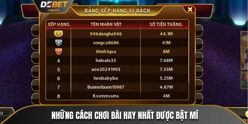 Blackjack Debet - Hướng Dẫn Cách Chinh Phục Game Cực Đỉnh 4 Những cách chơi bài hay nhất được bật mí