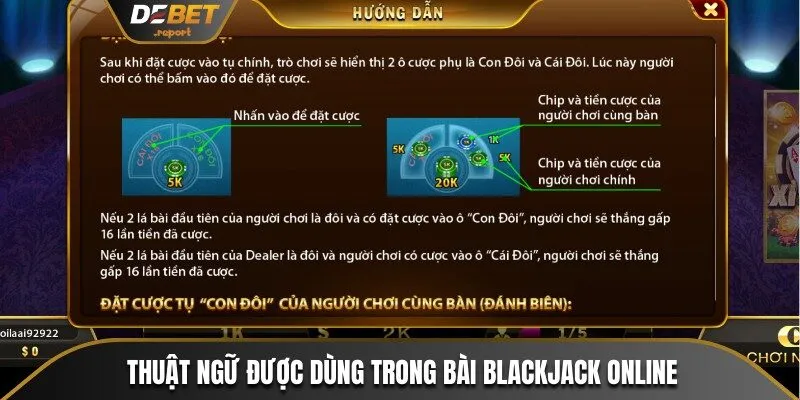 Blackjack Debet - Hướng Dẫn Cách Chinh Phục Game Cực Đỉnh 3 Thuật ngữ được dùng trong bài Blackjack online