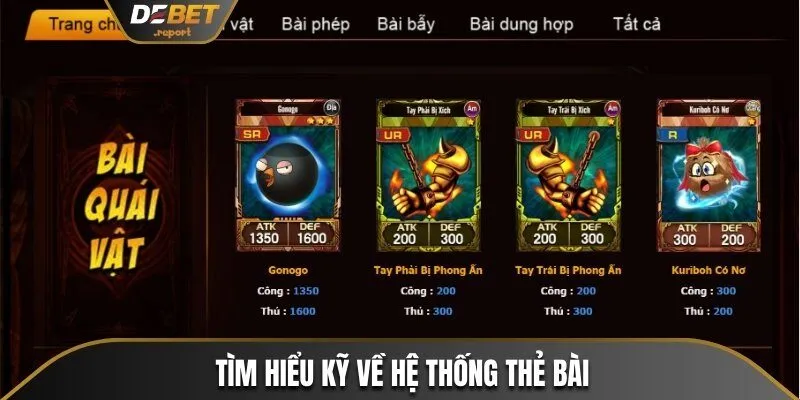Bài Yugioh Debet - Cách Chơi Và Chiến Lược Hiệu Quả 3 Tìm hiểu kỹ về hệ thống thẻ bài